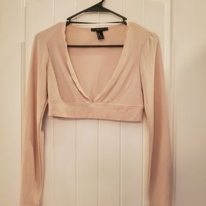 Forever 21 Long sleeve crop top